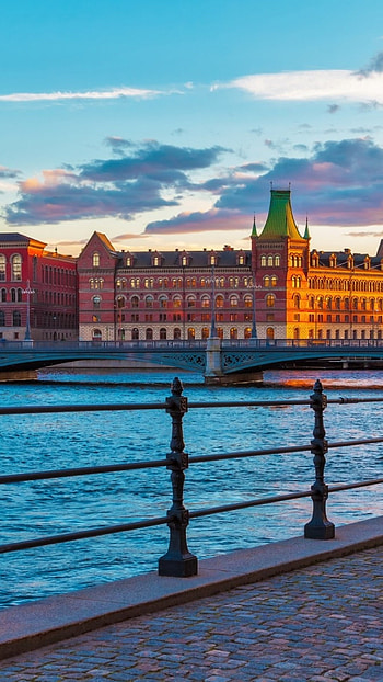 Sweden travels, Stockholm river , backgrounds, Visual allure HD phone wallpaper