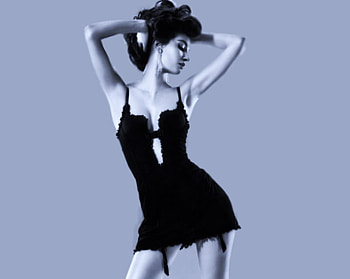 Sexy, girl, model, black HD wallpaper