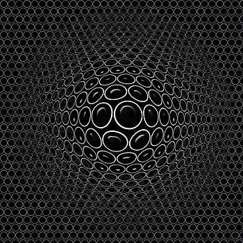 Circles, illusion, embossed, realistic HD phone wallpaper