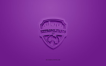 Metropolitanos FC, Venezuelan football club, purple logo, purple carbon fiber background, Venezuelan Primera Division, football, Caracas, Venezuela, Metropolitanos FC logo HD wallpaper