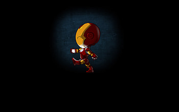 Mini Iron Man , iron-man, artwork, superheroes, digital-art, behance HD wallpaper