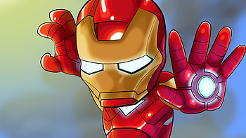 Iron Man Kid Cosmic Art, iron-man, artwork, superheroes HD wallpaper