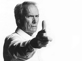 Iconic pose, Clint Eastwood HD wallpaper