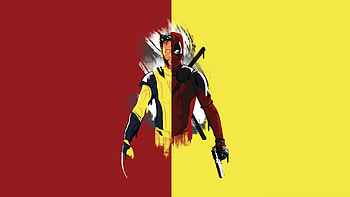 Deadpool 3 Minimalism, deadpool-and-wolverine, deadpool-3, deadpool, wolverine, 2024-movies, movies, hugh-jackman, minimalism, superheroes, artist, artwork, digital-art HD wallpaper
