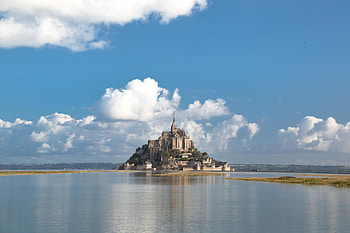 Mont Saint Michel, France, Historical abbey, Coastal fortress HD wallpaper