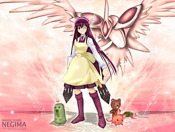 Saotome Haruna, mage, anime, drawing, manga, mangaka, case, mahou sensei negima HD wallpaper