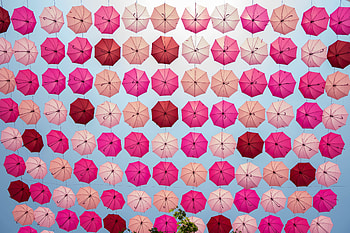 Decoration, umbrella pink HD wallpaper