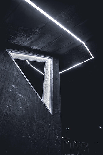 Building, Miscellanea, Miscellaneous, Neon, Bw, Chb, Facade HD phone wallpaper