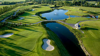 Aerial view, Golf HD wallpaper