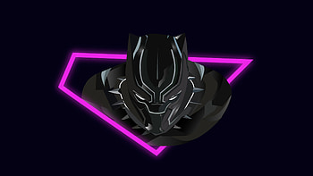 Black Panther vector art, superheroes HD wallpaper