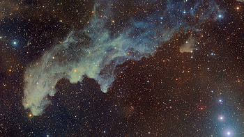 Space Witch Head Nebula Glare Stars Sky Galaxy HD wallpaper