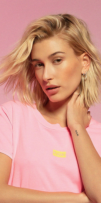 Hailey Bieber, Supermodel blonde, Fashion symbol, Hailey Baldwin's style HD phone wallpaper