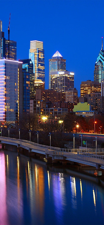 Philly Skyline, Philadelphia city, , backgrounds HD phone wallpaper