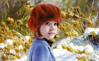 Adorable Little Girl 1, art, cute, girl, precious, artwork, wide screen, painting, portrait, child HD wallpaper