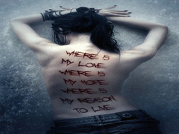 Where is my love, girl, blood, dark, love HD wallpaper