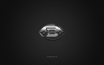 Birmingham Iron, American football club, silver logo, gray carbon fiber background, AAF, American football, USA, Alliance of American Football, Birmingham Iron logo HD wallpaper
