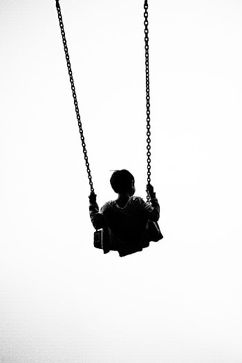 Swing, Minimalism, Bw, Chb, Child HD phone wallpaper