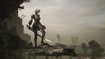 YoRHa 2B NieR Automata , nier-automata, games, artist, artwork, digital-art, artstation HD wallpaper