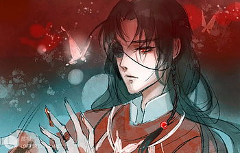 Heaven Official's Blessing, Hua Cheng, Tian Guan Ci Fu, Anime, Crimson Rain Sought Flower, San Lang HD wallpaper