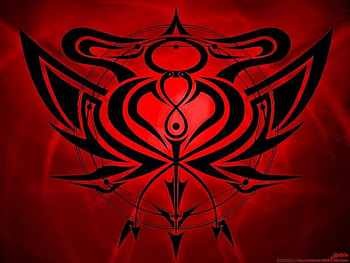 1934727306 742309416 1924x768. jpg, tribal, black, design, red HD wallpaper