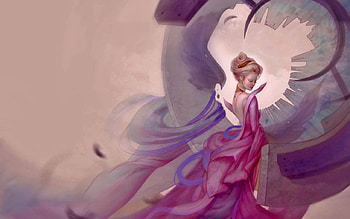 Farouche, pastel, women, beautiful, fantasy HD wallpaper