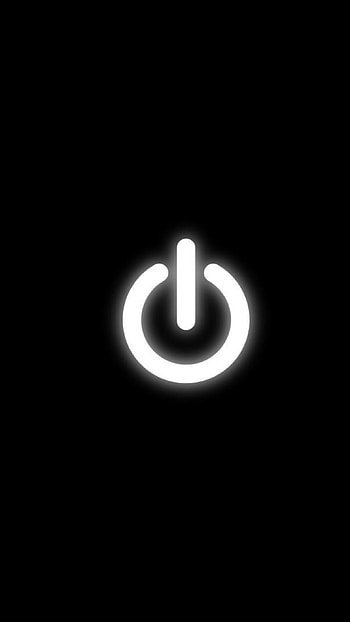Full Black, Shutdown Logo HD phone wallpaper