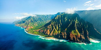 Kauai landscapes, Tropical paradise, Majestic mountains, Natural beauty HD wallpaper