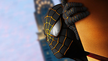 Spider Man Raimi Verse Gold Suit, spiderman, superheroes, artist, artwork, digital-art, artstation HD wallpaper