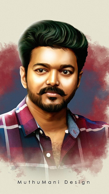 Beast Vijay, Beautiful Sketch HD phone wallpaper