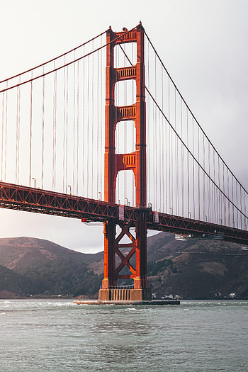 Nature, Water, Sea, Architecture, Hills, Bridge HD phone wallpaper