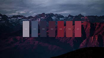 Color Palette, Red mountain, resolution, Stunning colors HD wallpaper