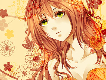 Anime, girl, long hair, female HD wallpaper