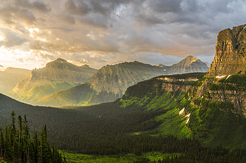 Stormy Sunrise At Glacier National Park , sunrise, nature, national-park HD wallpaper
