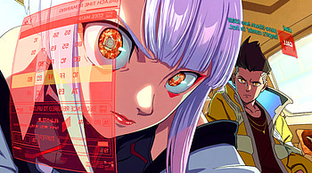 Cyberpunk Edgerunners - Lucy and David, Cyberpunk: Edgerunners, Lucy (Cyberpunk: Edgerunners), David (Cyberpunk: Edgerunners), Hacking, Anime Girl HD wallpaper