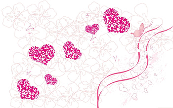 Love Design Pink Heart HD wallpaper