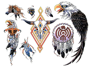 Native American, Artistic, Psychedelic, Tattoo, Trippy HD wallpaper