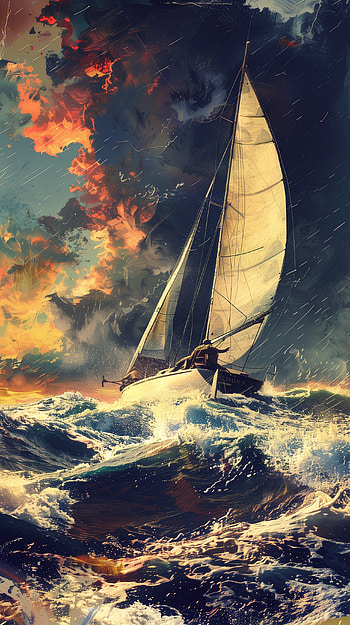 Sailor's Dream: Ocean Adventure, ocean, boat HD phone wallpaper
