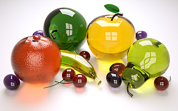 Glass, Fruits HD wallpaper