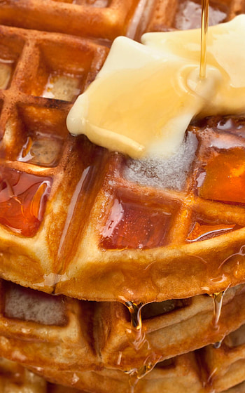 Vivid waffle , , Gourmet food, Delicious indulgence HD phone wallpaper