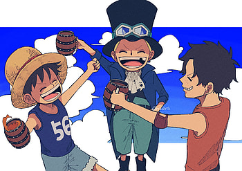 Young Luffy, Ace & Sabo — Brotherhood, Portgas D. Ace, Sabo (One Piece), Monkey D. Luffy, Anime, One Piece HD wallpaper