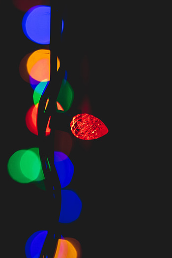 Dark, Glare, Shine, Light, Multicolored, Motley, Garland HD phone wallpaper