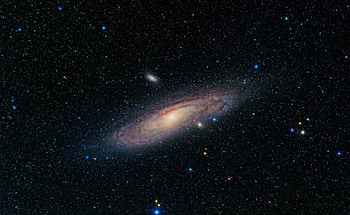Andromeda, star, planets, galaxy HD wallpaper