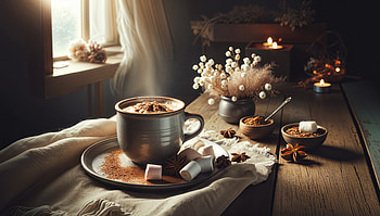 Cozy Hot Chocolate Ultra, hot chocolate, Cozy, candle, winter, decor HD wallpaper