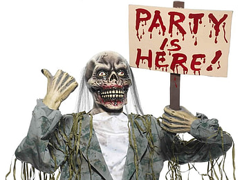 PARTY REAPER, party, scary, sign, skeleton, reaper HD wallpaper