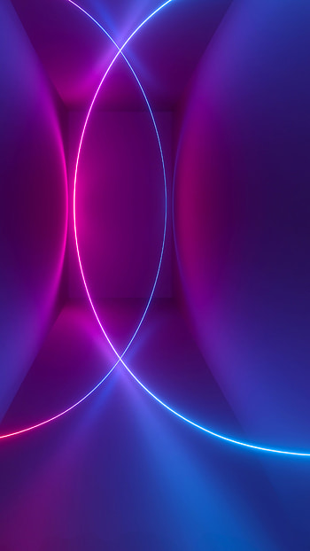 Neon circles, Geometry HD phone wallpaper