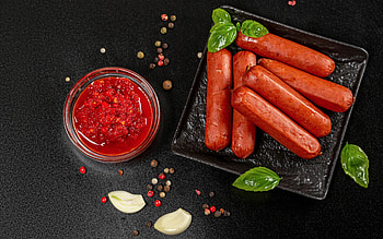 Sausage, food, graphy, meat HD wallpaper