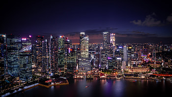 Singapore Skyline, Cityscape Modern Architecture, Skyscrapers HD wallpaper