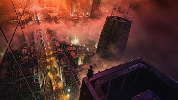 Living On The Edge Embracing The Thrill Of Life, artist, artwork, digital-art HD wallpaper