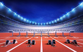 Athletics stadium, Hurdling HD wallpaper