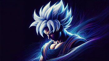 Goku Fearless, goku, dragon-ball-z, anime, artwork, art, digital-art, artist, deviantart, ai HD wallpaper